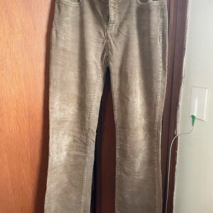 Chaps Tan Corduroy Women Flare Jeans